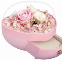 Preserved Rose Globe Jewelry Box · Beautiful globe styled jewelry box with preserved roses and flowers visable in the globe, wi...