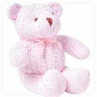 Pink Cable Knit Bear Small · This is a beautiful luxury cable knit bear, perfect for baby shower gifts or any occaision. ...