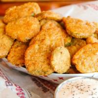 Fried Pickles · Served with ranch dressing