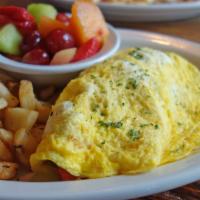 Build Your Own Omelet · 3 egg omelet with any 3 ingredients below: ham, bacon, sausage, Canadian bacon, chorizo, che...