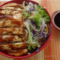 Teriyaki Chicken Bowl · Served with Steamed Rice, Mixed Vegetable, Grilled Chicken and topped with Teriyaki Sauce of...