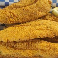 5 Pc. Fish Meal · 5 (4 oz.) Fillets served with one (16 oz.) Side