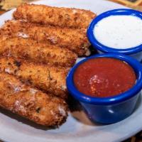 Dimaggio Stix · Our own hand-breaded mozzarella cheese sticks. Cooked golden brown and served with our home-...