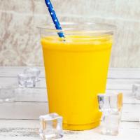 Mango Lassi (16Oz) · Refreshing homemade yogurt drink blended with mango pulp.