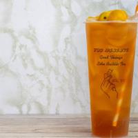 Orange Peach Tea · Come with peach and orange slices