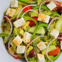 House Salad, Sm · Fresh lettuce, cherry tomatoes, Cheddar cheese, cucumbers, shredded carrots, sliced red onio...