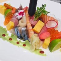 Chirashi Bowl · Chef selected sashimi on sushi rice.