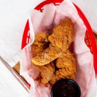 Fiery Tenders · 3 or 5 pieces of tenders with your choice of spice level(Mild, Medium, Hot) and dipping sauc...