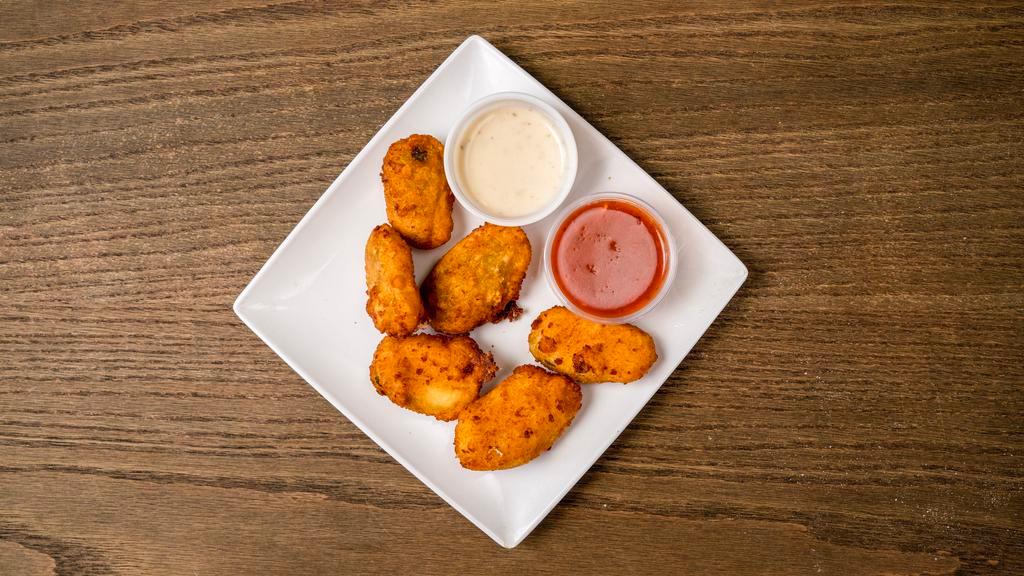 6 Jalapeño Peppers With Dipping Sauce · Served with ranch.