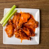Boneless Wings · Served with ranch or blue cheese. Carrots.