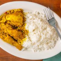 Gates Curry Chicken · Sauteed chicken marinated in Jamaican spices and curry seasoning, is an island favorite.