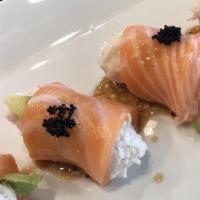 Sashimi Combo · 4 pc yellowtail, 4 pc tuna, 4 pc salmon, sashimi, California roll. Raw.