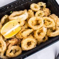 Calamari Fritti · Lightly battered squid, served with a side of marinara sauce.