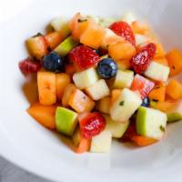 Fruit Cup · Seasonal blend of fruit sweetened with an agave syrup.