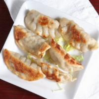 Fried Dumplings (6) · Delightful combination of chicken, ginger, scallions,with a hint of white pepper handmade da...