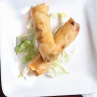 Egg Rolls (2) · Filled with a cabbage, carrots,and celery