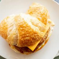 Sausage, Egg & Cheese Croissant · 
