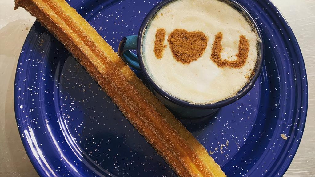 Classic Churro · Dusted in cinnamon sugar. Includes one dipping sauce.