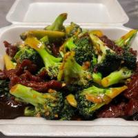 Broccoli · choice of protein with broccoli and scallions in brown sauce
