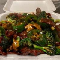 Jalapeno Soy · choice of protein with mushroom, broccoli in Jalapeno soy sauce