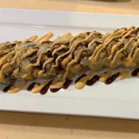 Las Vegas Roll · Inside smoked salmon, jalapeno, cream cheese and tempura shrimp rolled and deep fried served...