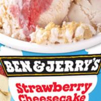 Strawberry Cheesecake · This Ben & Jerry's frozen dessert includes strawberry cheesecake ice cream with strawberries...