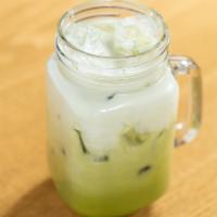 Iced Thai Milk Green Tea · 