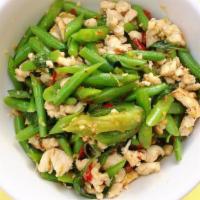 Amazing Green Beans · Spicy. Same as P28 w/ choices of GROUND meat.