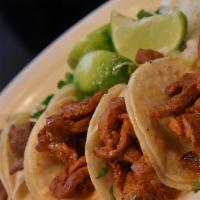 Tacos (Tortilla De Maiz) · Tacos (Corn Tortilla)
All Tacos Come With Raw Onions , Cilantro , Grilled Onions , Limes , A...