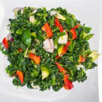 Sauteed Spinach · Spinach sautéed in spices and mixed vegetables.