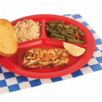 Grilled Cod Plate · Served with two sides & bread.