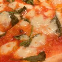 Margherita · A vegetarians delight...San marzano tomatoes, fresh mozzarella, basil & pecorino cheese