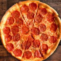 Classic Roni Pizza · Classic red sauce, House Mozzarella, pepperoni.