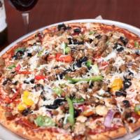 Half & Half Specialty Small · Half and Half Specialty Pizza , one pizza with your choice of specialty pizza's for each half