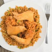 Chicken Wings (3 Pieces) With Fried Rice · 