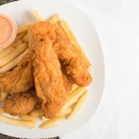Chicken Tenders (4 Pieces) With Fries · 