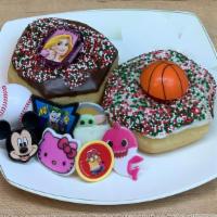 Ringed Donuts · Girl: Princess, Minnie Mouse, Hello Kitty etc
Boy: Super Hero, Incredibles, Sports etc