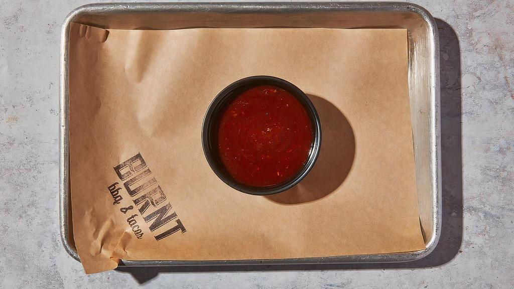 Bbq Sauce · By Burnt BBQ & Tacos. 2oz. Side of BBQ sauce. We cannot make substitutions.