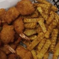 1Lb Fried Shrimp W 1Lb Fries · 