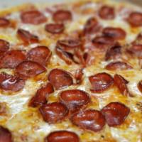 Small Pepperoni Pizza · 10 inch hand tossed pepperoni pizza.