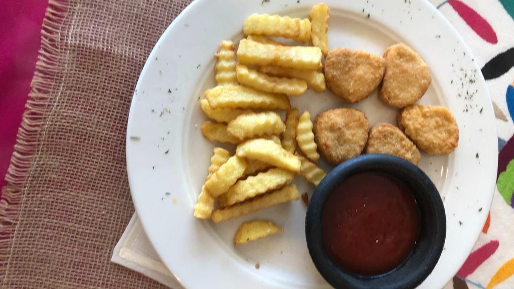 Chicken Nuggets With French Fries · 