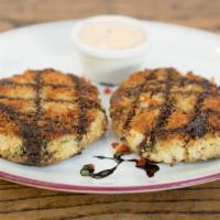 Crab Cakes · Rhode island style jumbo lump crab cakes lightly breaded & pan fried with balsamic reduction...