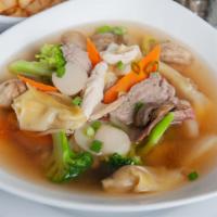 Special Wonton Soup For 2 · Our delicious Wonton Soup packed with Chicken, Beef, Pork, Shrimp, and Vegetables! Great for...