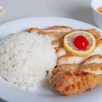Lemon Chicken · Tender chicken breast lightly breaded and fried to perfection served with lemon sauce on the...