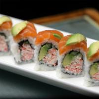 Alaskan Roll · California roll topped with        salmon & avocado