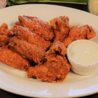 10 Wings Fra Diavolo · 10 jumbo spicy wings fried and served in our signature sauce and served with a side of ranch...