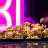 House Fried Rice (Veggie) · Fresh off the Wok, our house fried rice is a crowd favorite. You can choose to have it made ...