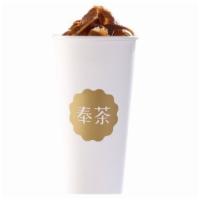Iced Ginger Milk Tea · A spicy black milk tea that is proportionally sweetened with natural honey.