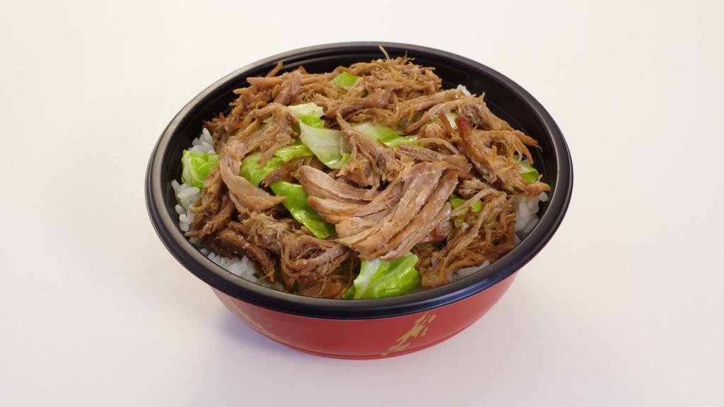 Pulled Kalua Pork With Cabbage · Rice, steamed vegetables and kalua pork.
430 cal.