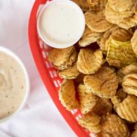 Fried Pickles · Comes with Ranch dressing.